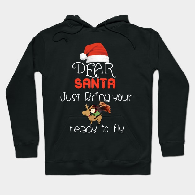 Dear Santa just bring your reindeer  funny christmas gift t-shirt Hoodie by DMarts